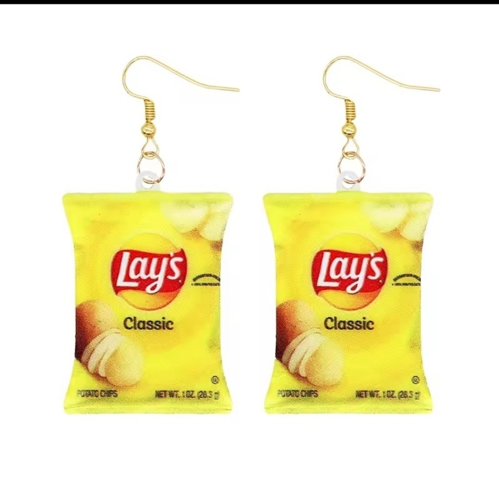 Lay's Classic Potato Chip Earrings